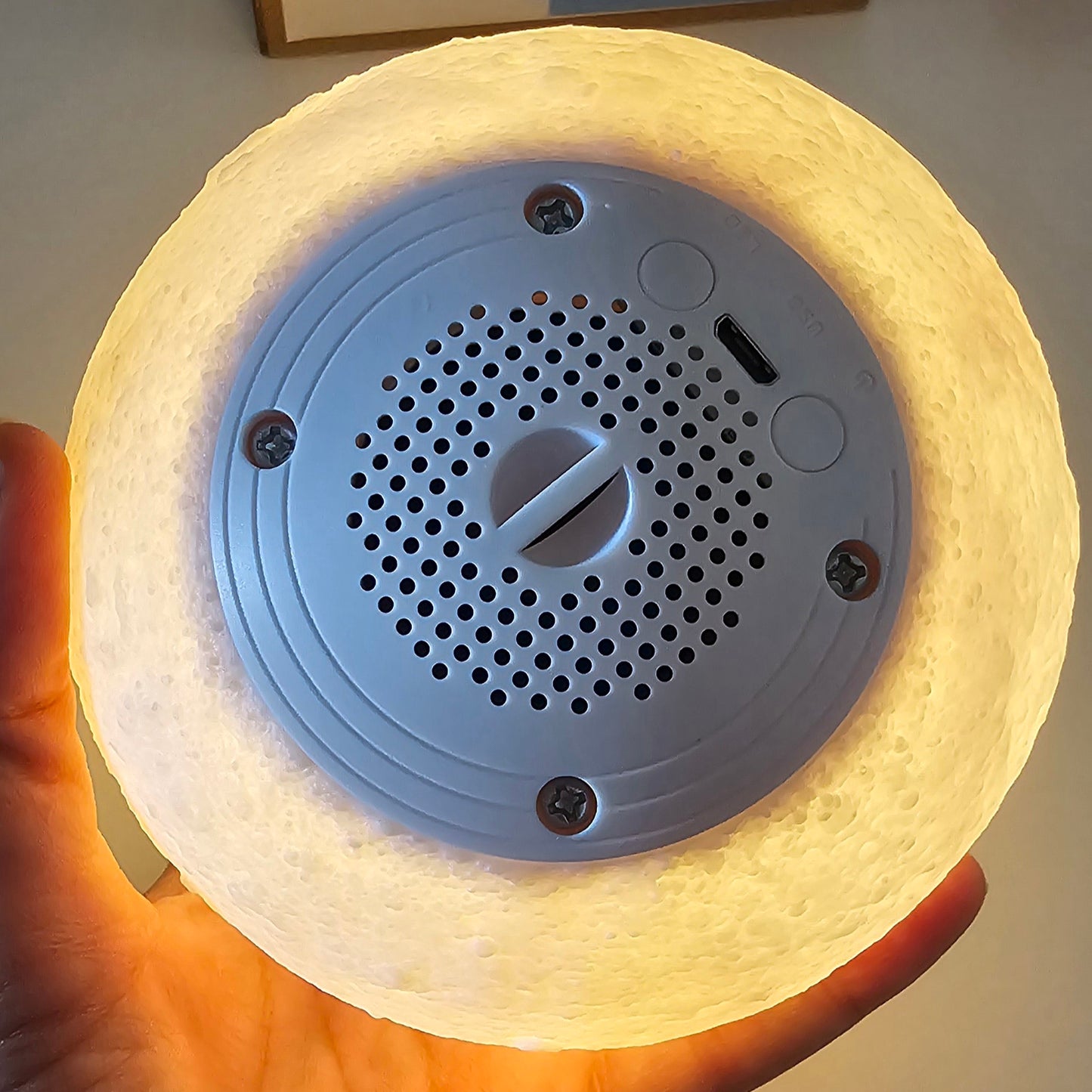 Lámpara altavoz Luna