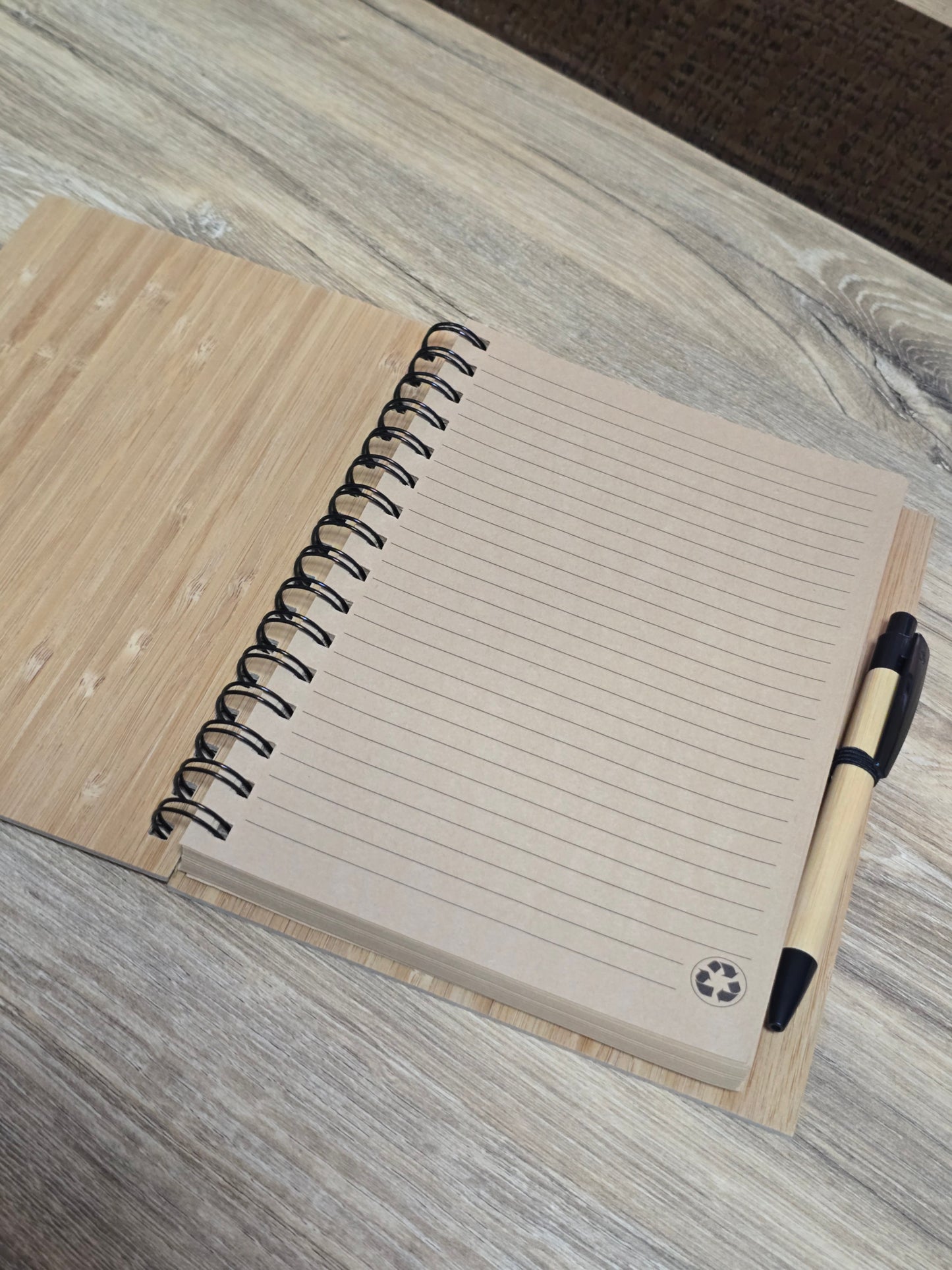 Libreta+bolígrafo bambú