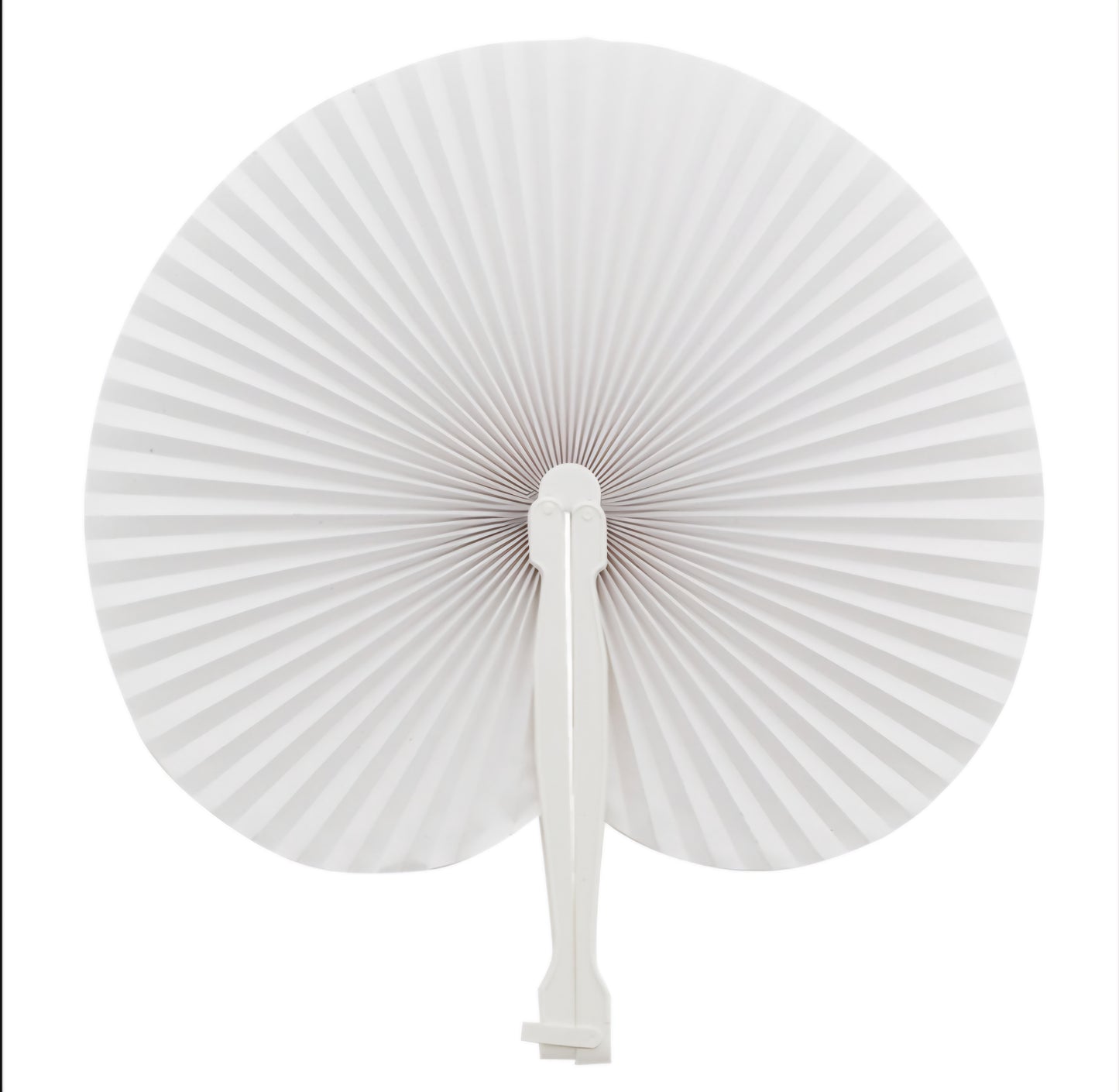 Pai pai BLANCO (1 unidad) Abanico Pai Pai de Papel. Plegable. Detalles Regalos para Invitados de Bodas Fiestas o Ceremonias Blanco.