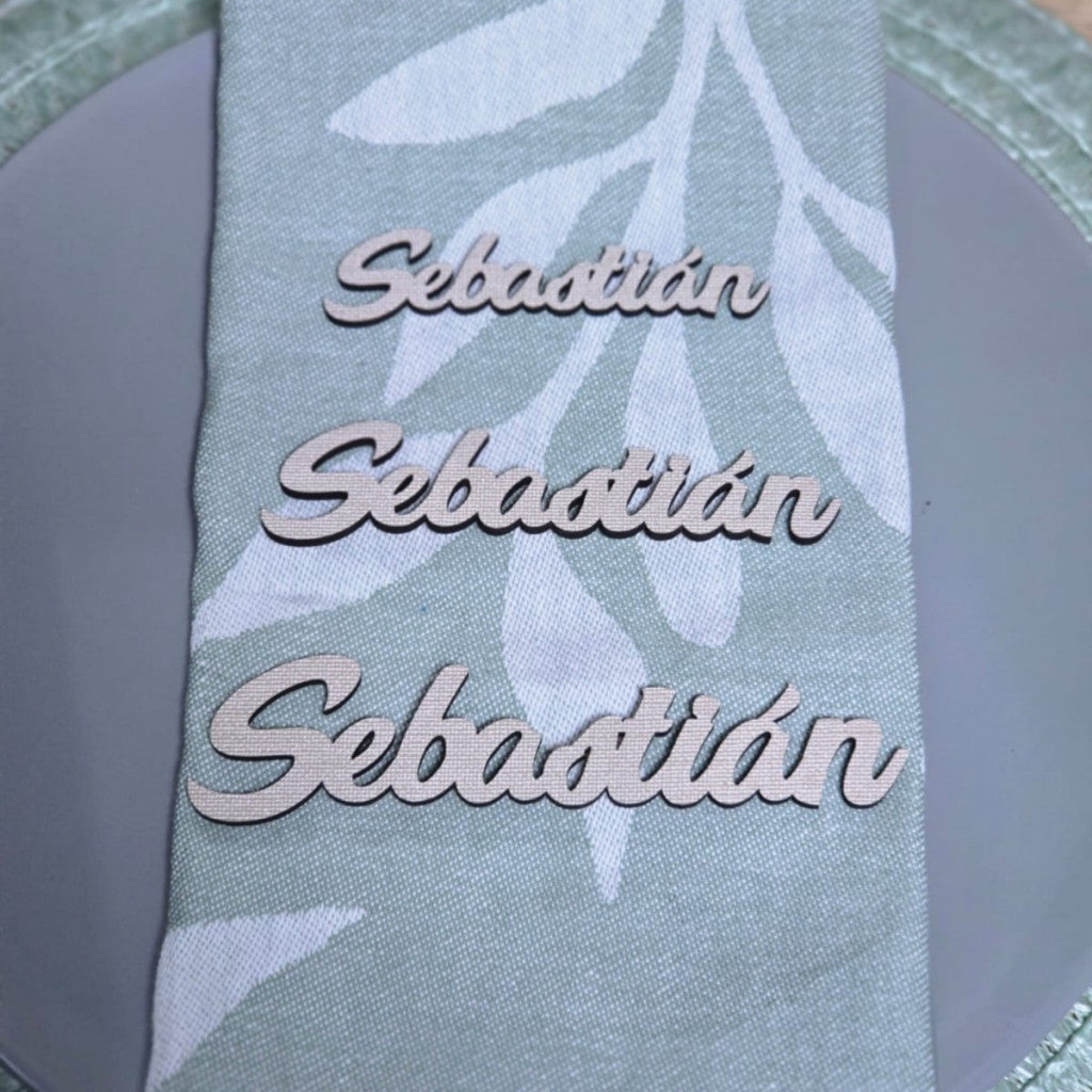 Marcasitios de madera personalizados (3 tamaños y 4 colores a elegir)
