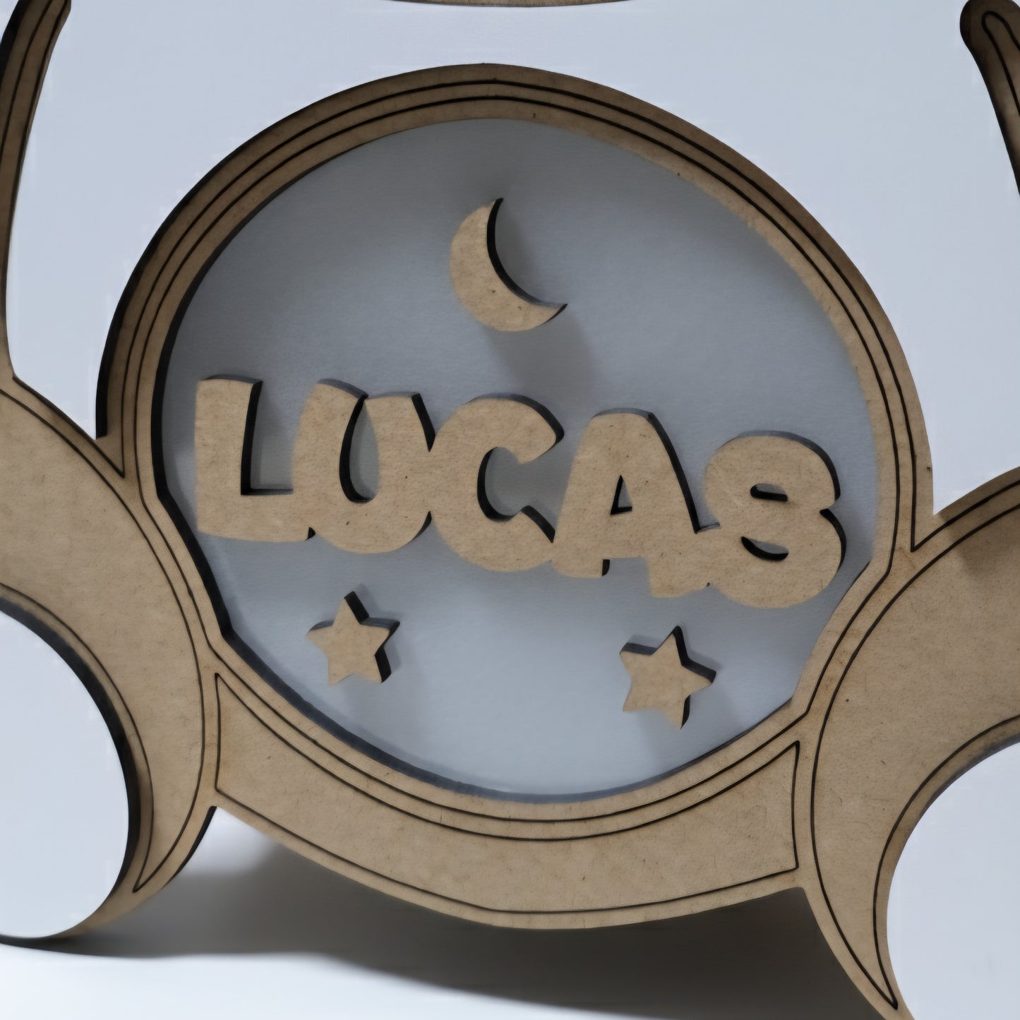 Lámpara de Noche Infantil Personalizada 🌙 LED Cálida de Madera | Oso, Búho o Unicornio | Luz Quitamiedos USB-C para Bebés y Niños con Nombre personalizado | Regalo Original Cumpleaños