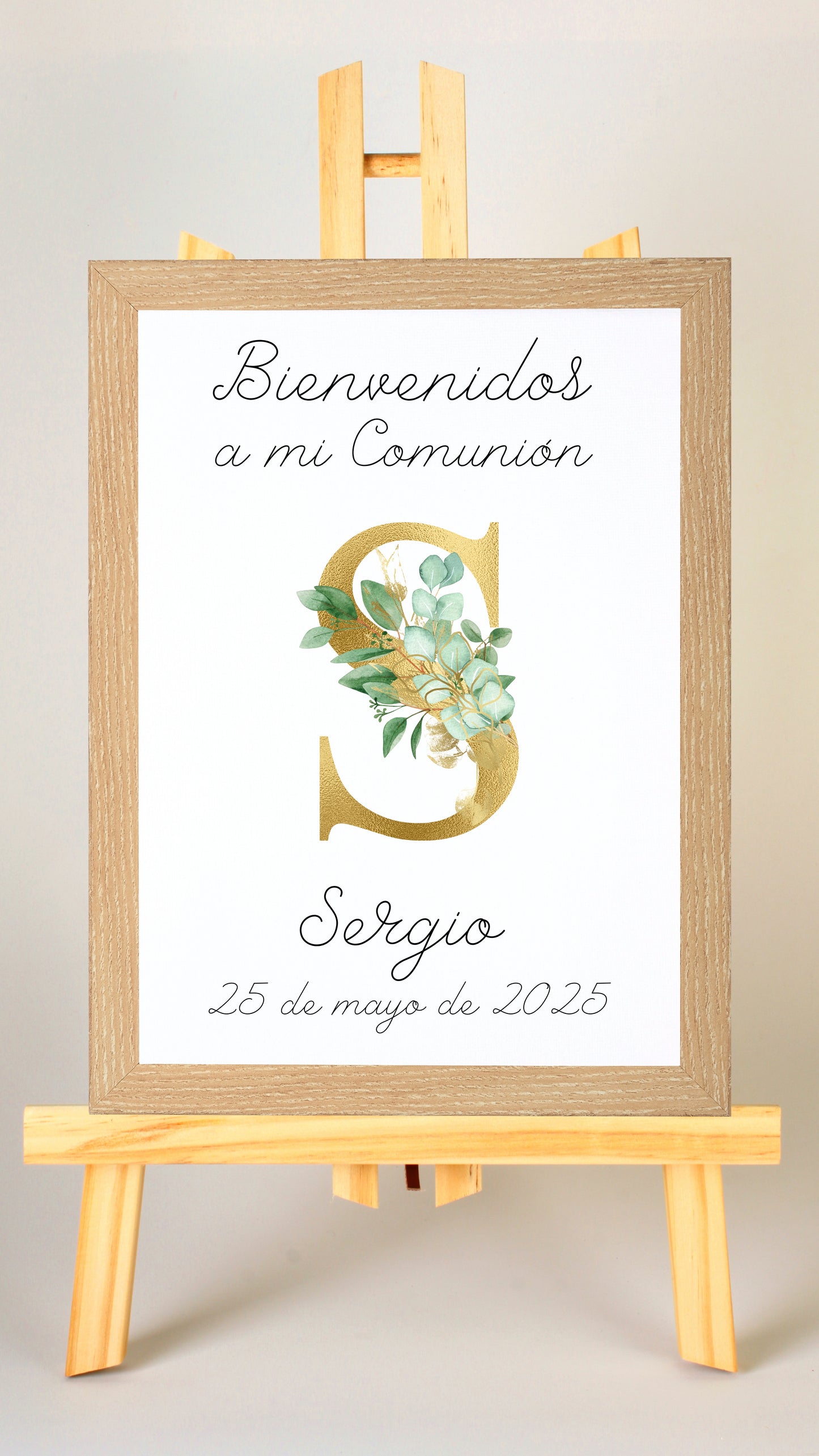 Cartel de bienvenida comunion