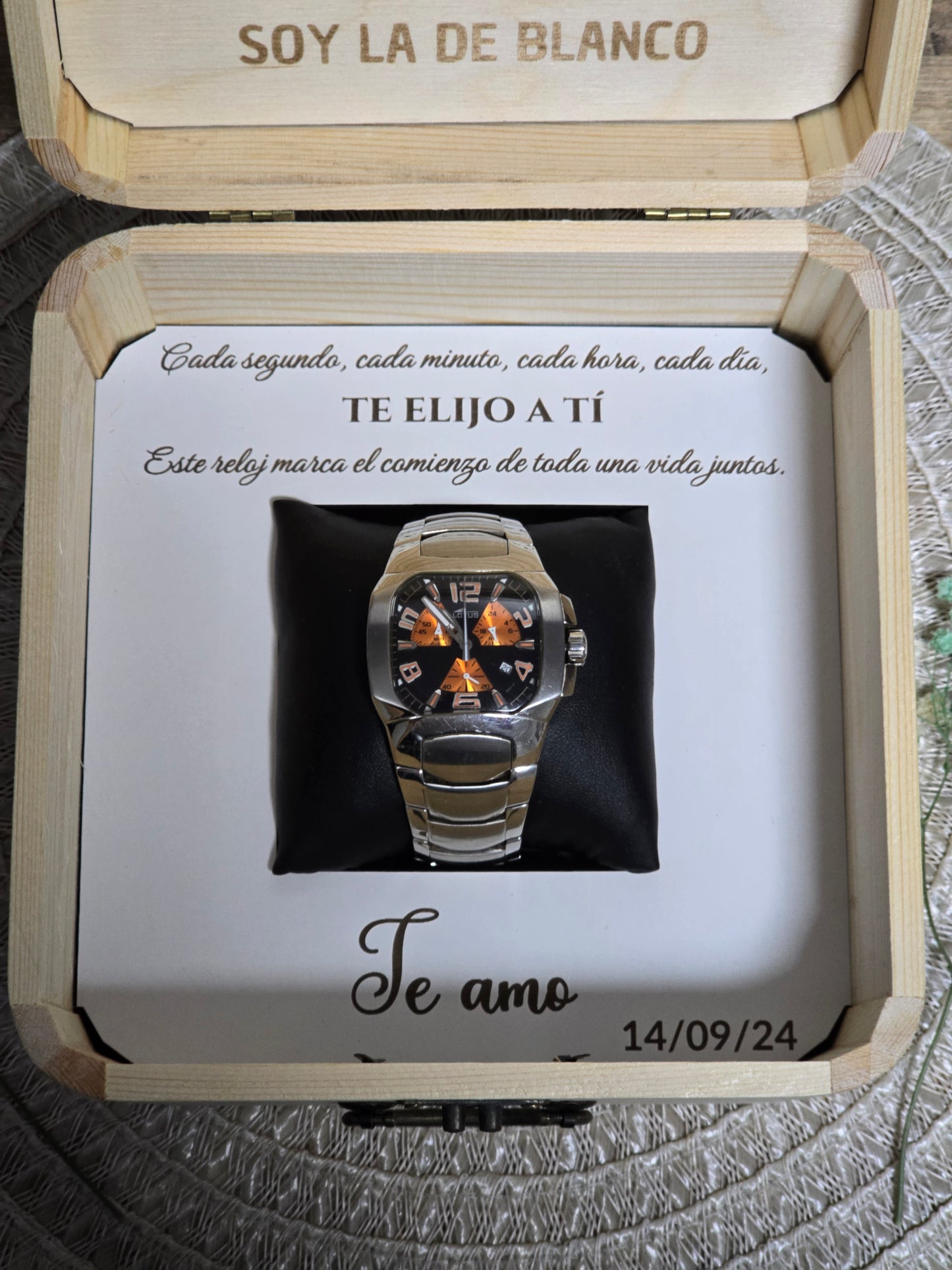 Personalized watch box