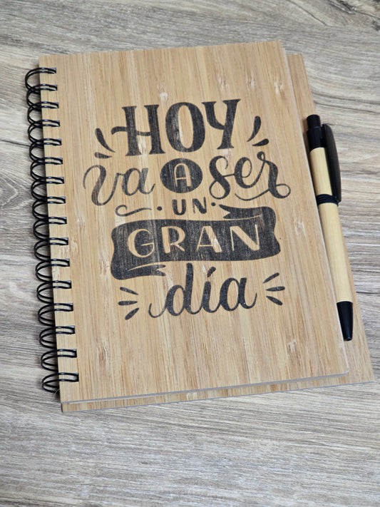 Bamboo notebook + pen