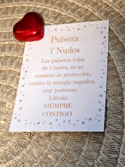 Pulsera 7 nudos