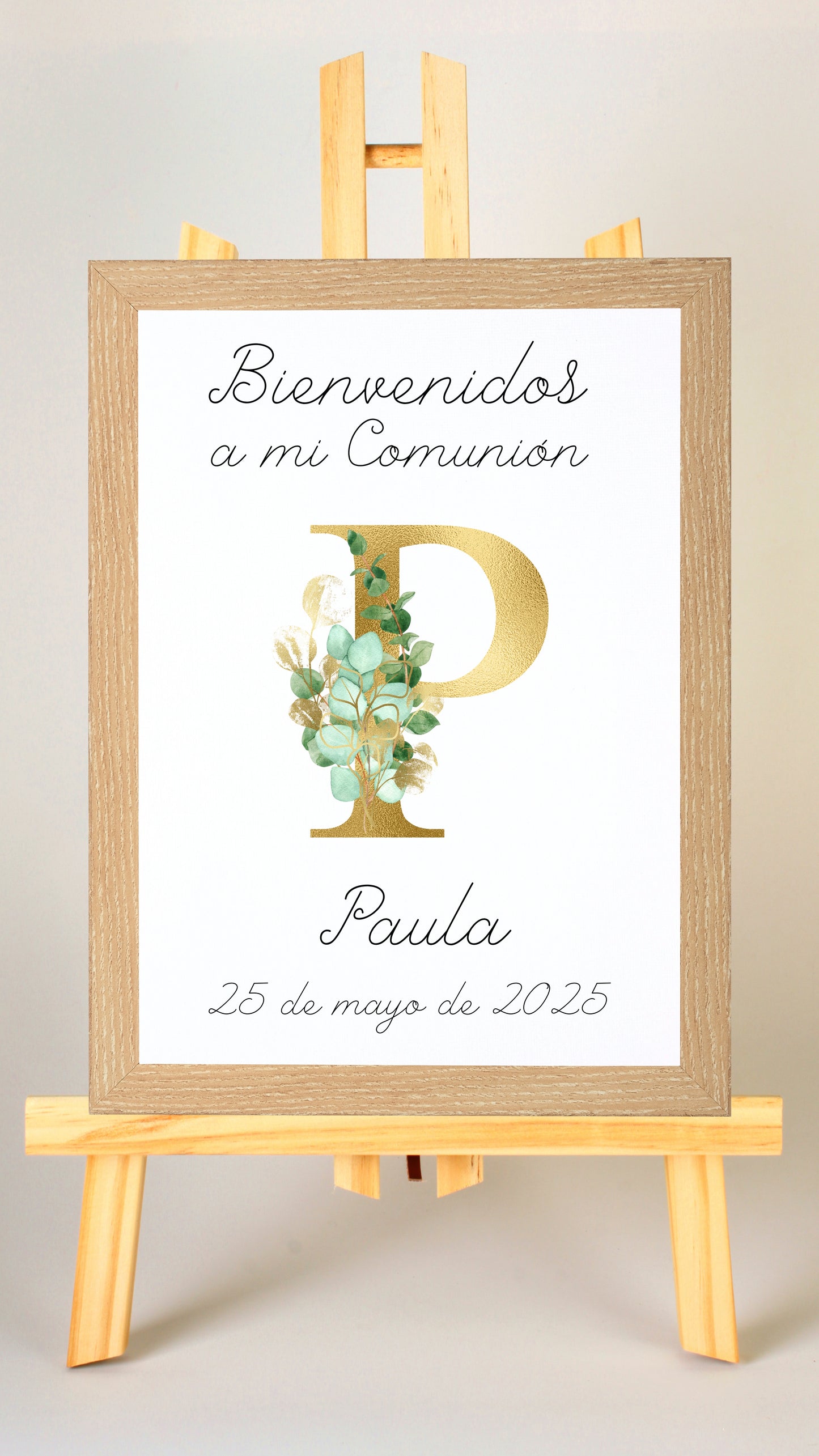 Cartel de bienvenida comunion