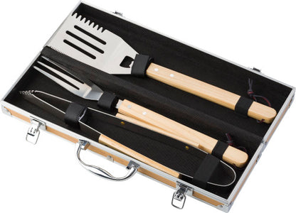 ¡El Regalo Perfecto! Kit de Utensilios de Barbacoa PERSONALIZADO Premium para Padrinos, Amigos y Cumpleaños - Parrilla con Estilo