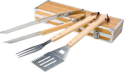 ¡El Regalo Perfecto! Kit de Utensilios de Barbacoa PERSONALIZADO Premium para Padrinos, Amigos y Cumpleaños - Parrilla con Estilo
