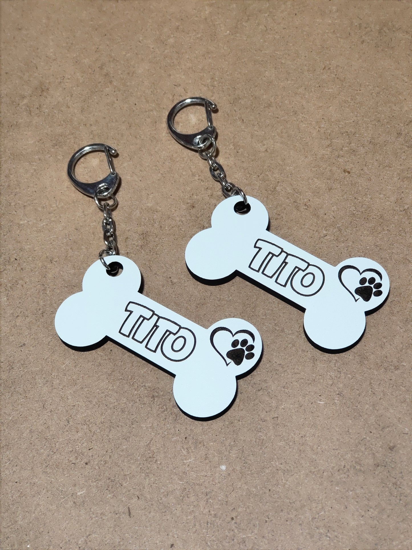 Bone keychain