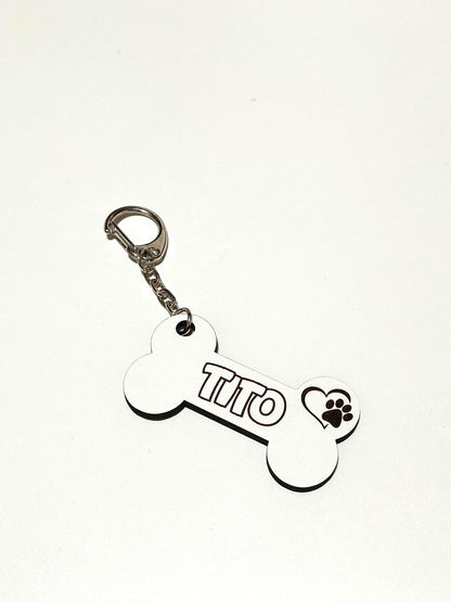 Bone keychain