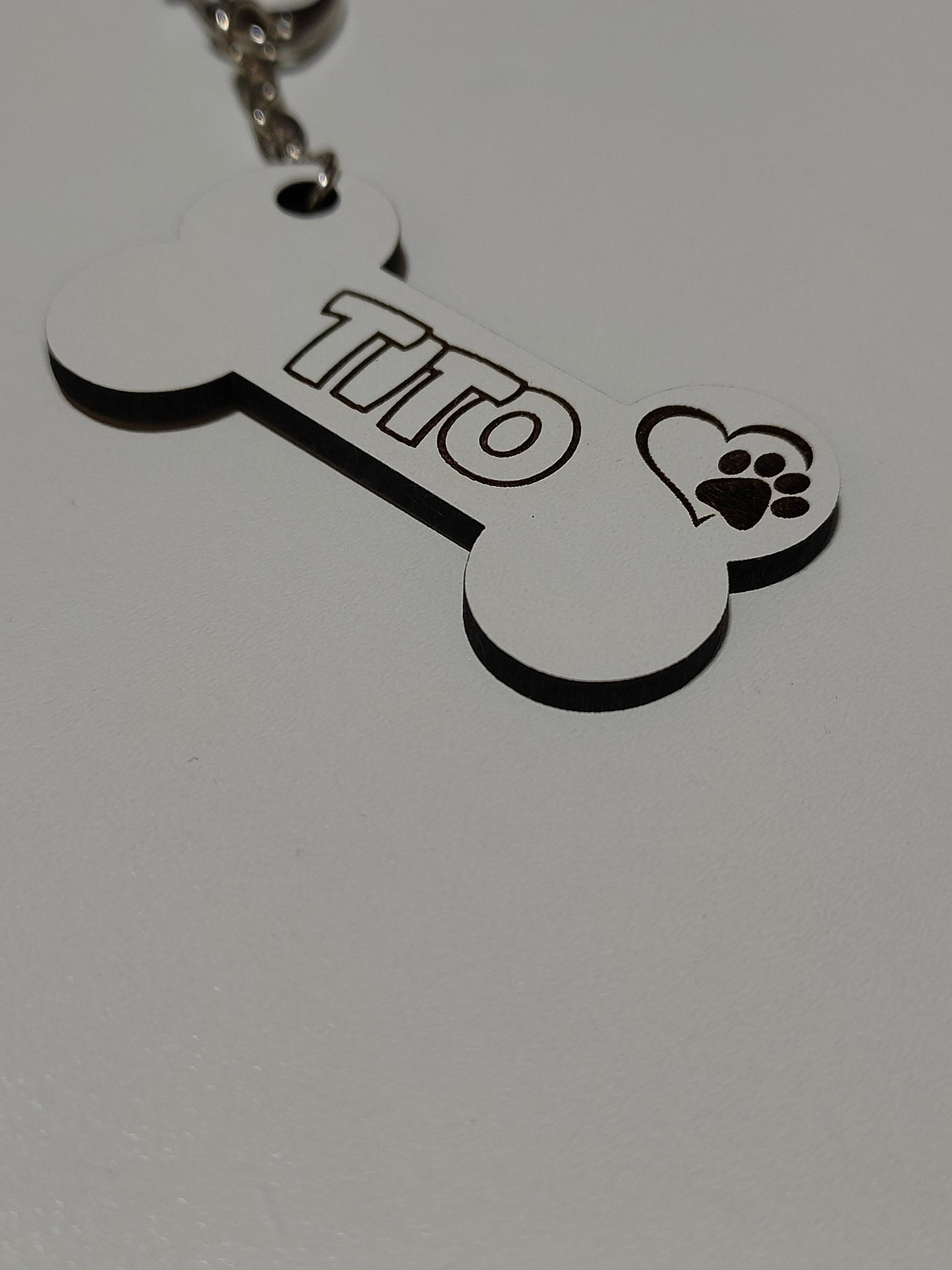 Bone keychain