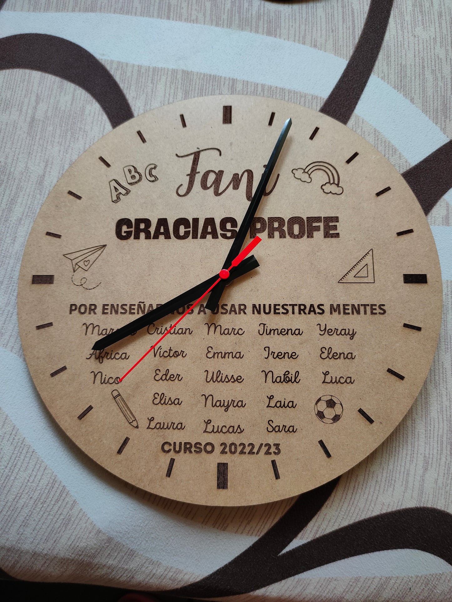 Wooden clock