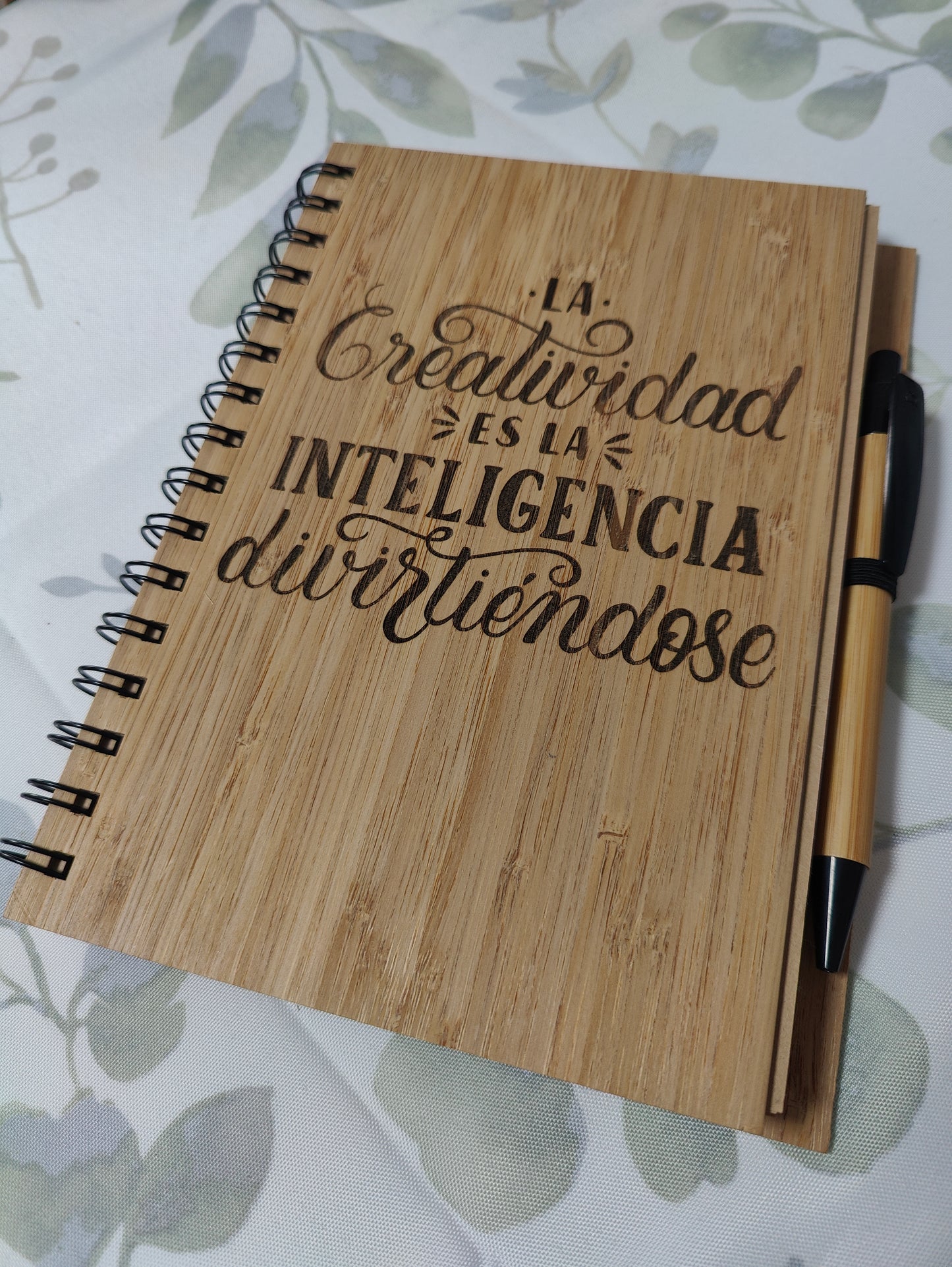 Bamboo notebook + pen