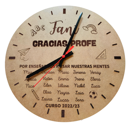 Wooden clock