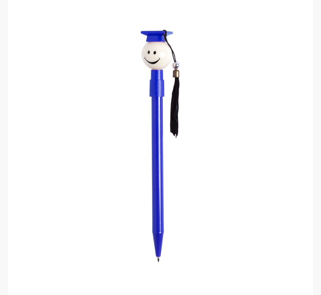 Bolígrafo de Graduación – Con Sombrero de Graduado y Borla – Recuerdo Único para Estudiantes 🎓✨