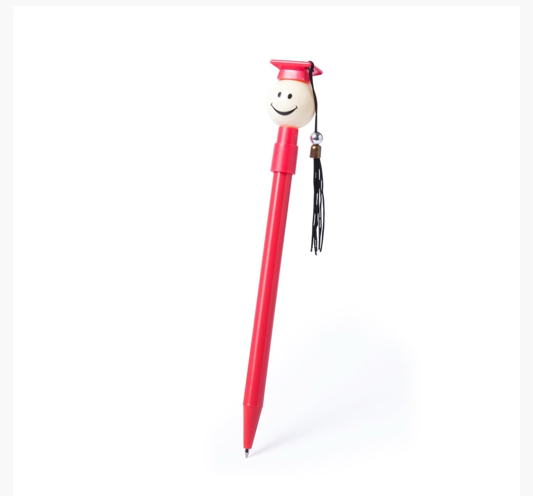 Bolígrafo de Graduación – Con Sombrero de Graduado y Borla – Recuerdo Único para Estudiantes 🎓✨