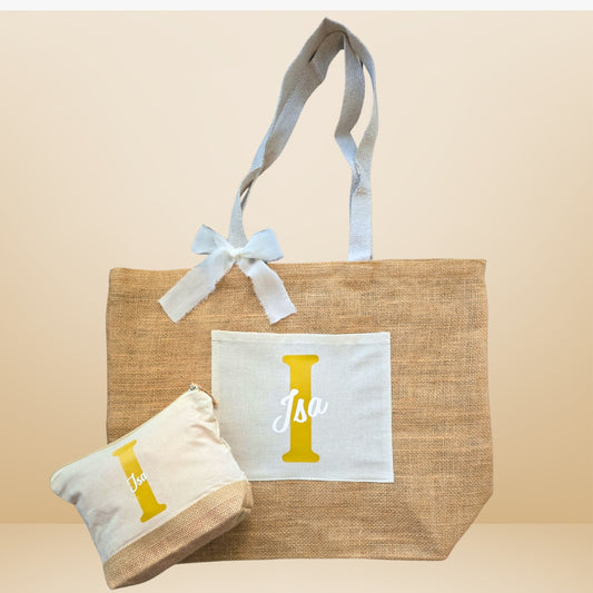Tote bag + toiletry bag pack