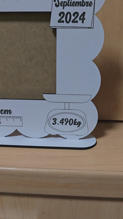 Birth photo frame (Baby)