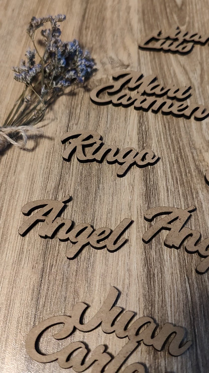 Marcasitios de madera personalizados