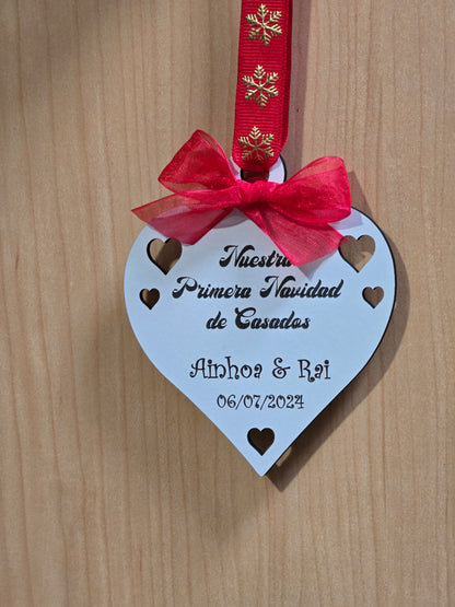 Heart Our 1st Christmas married