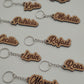 Engraved keychain