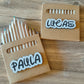 Caja de pinturas con nombre