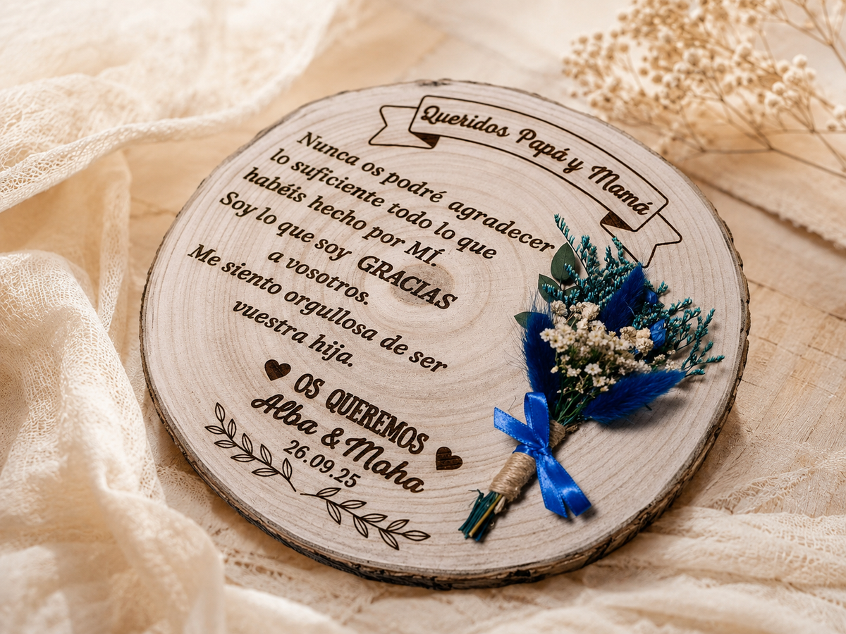 Slice of preserved flowers