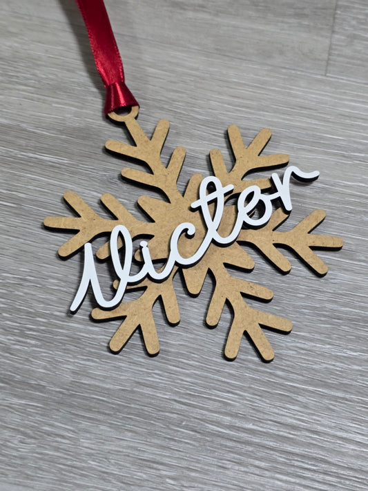 Snowflake ornament