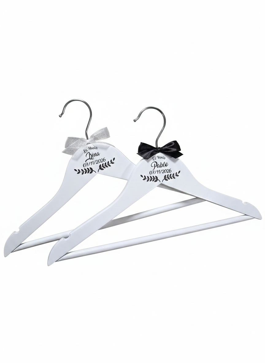 Pack de 2 perchas NOVIOS