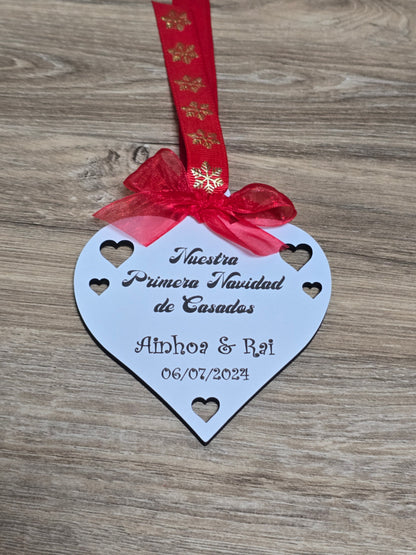 Heart Our 1st Christmas married
