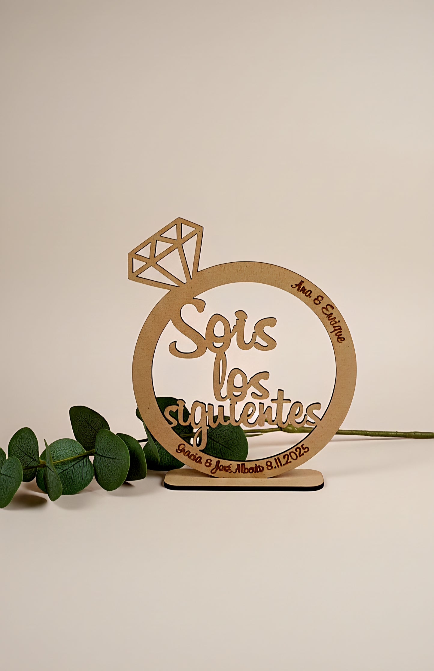 Anillo "Sois los Siguientes" Personalizado