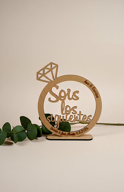Anillo "Sois los Siguientes" Personalizado
