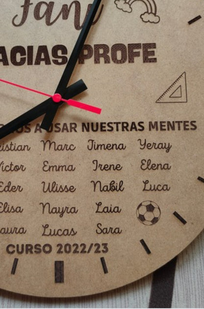 Wooden clock