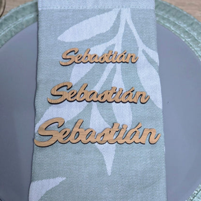 Marcasitios de madera personalizados (3 tamaños y 4 colores a elegir)
