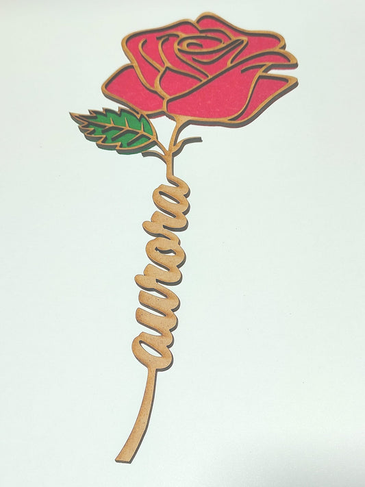 Personalized rose with name