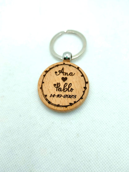 Round keychain