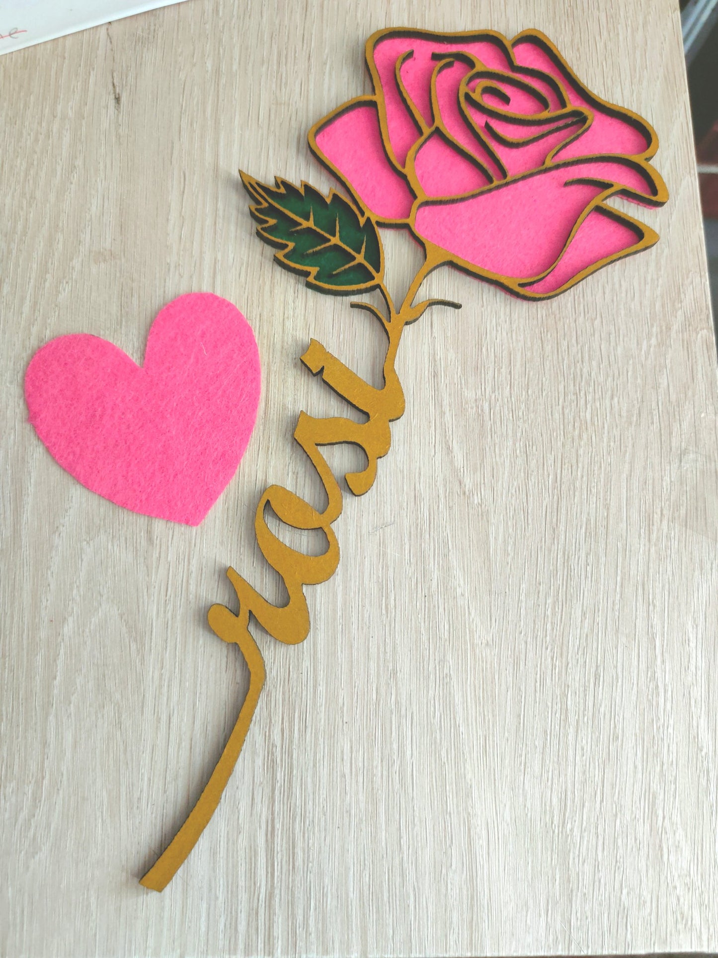 Personalized rose with name
