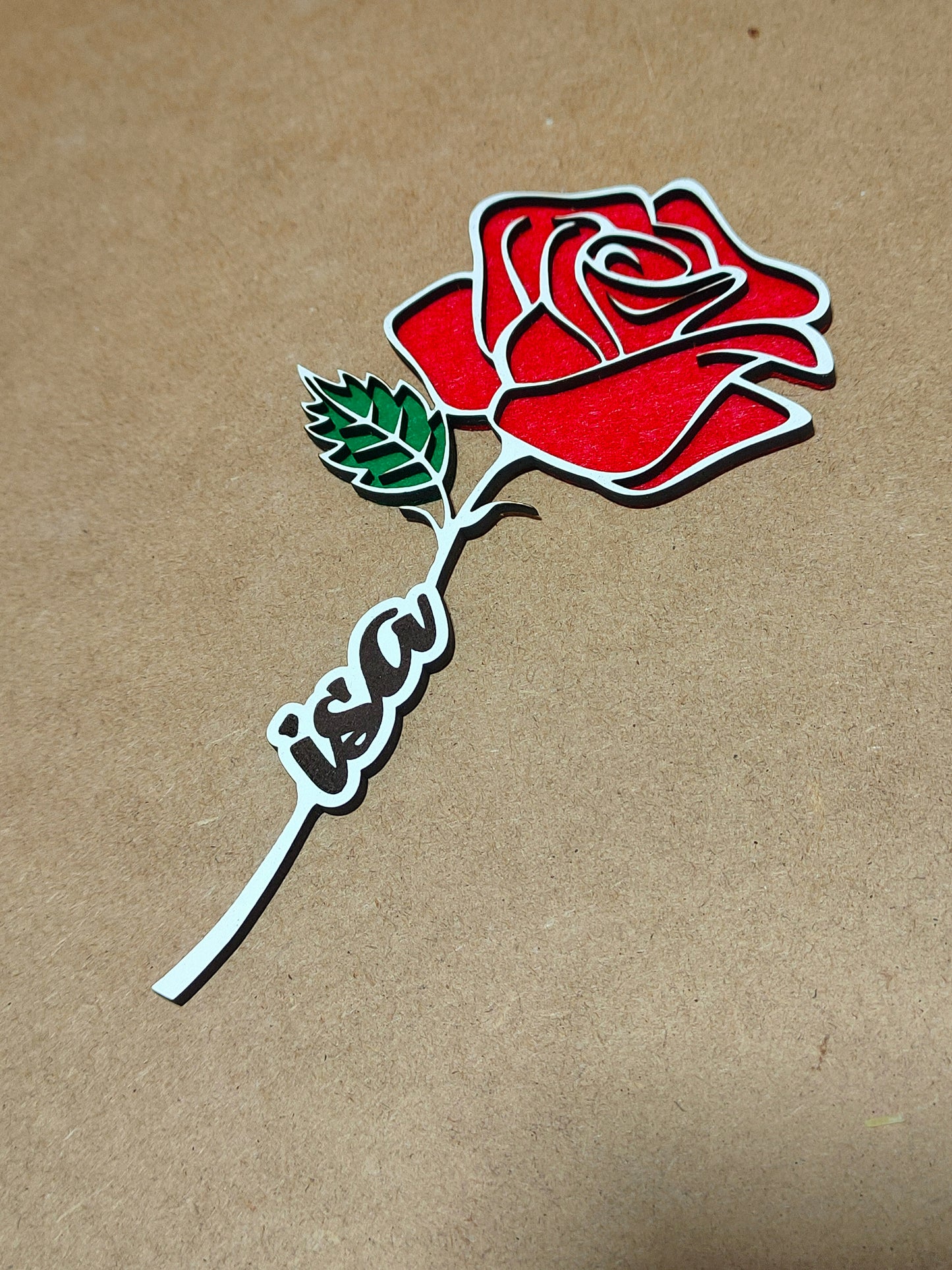 Personalized rose with name