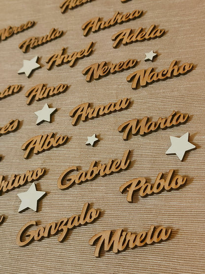 Marcasitios de madera personalizados
