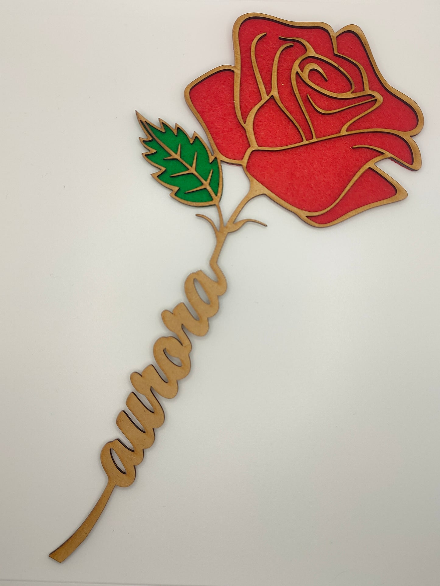 Personalized rose with name