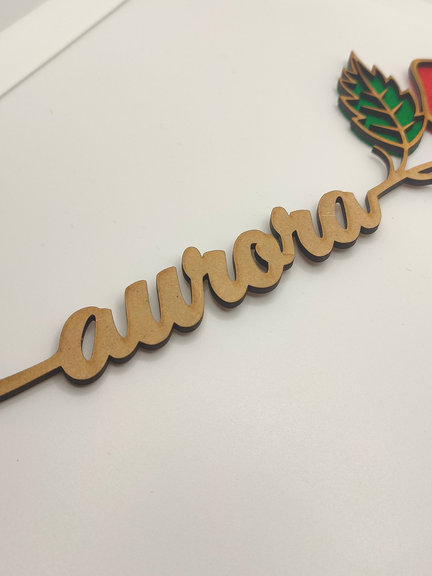 Personalized rose with name