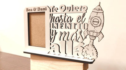Marco de fotos personalizado de madera