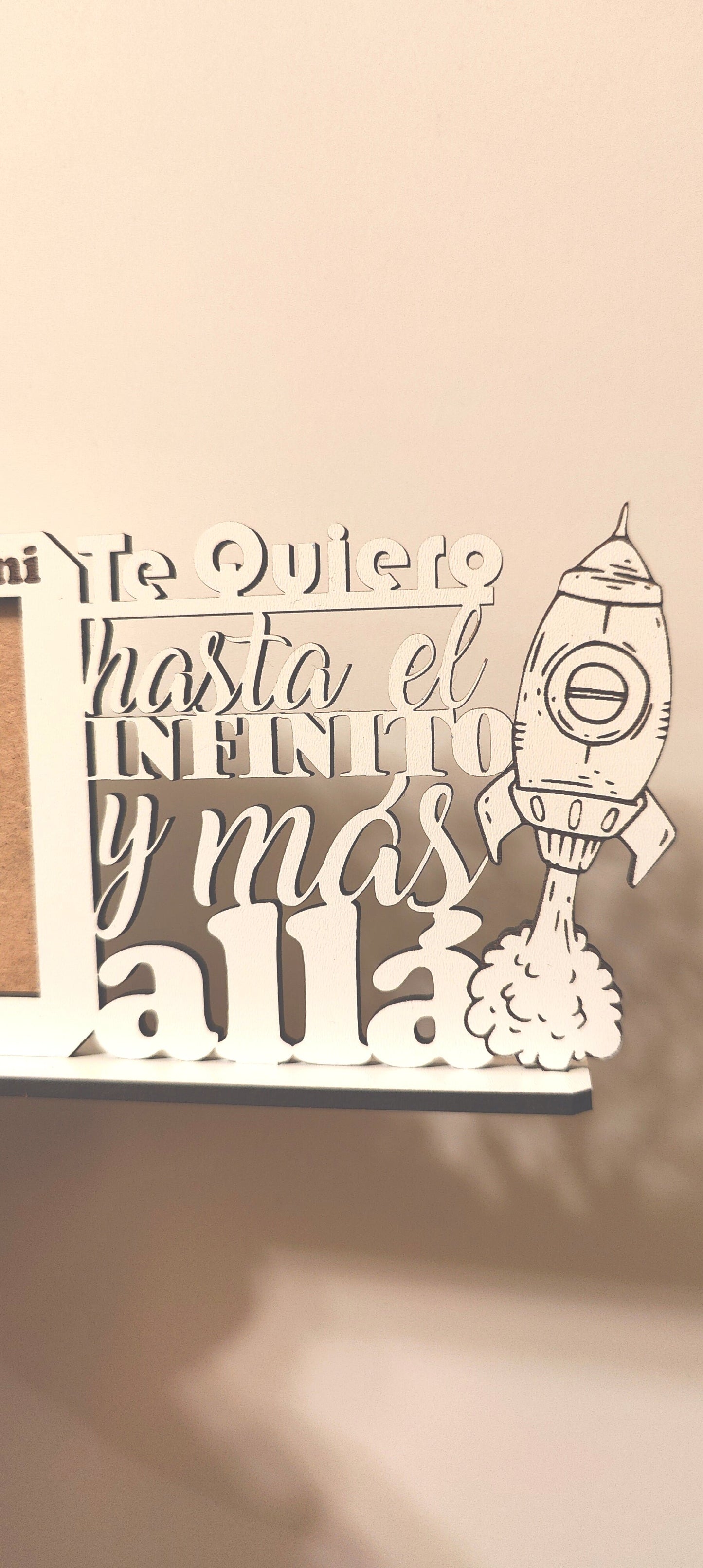 Marco de fotos personalizado de madera