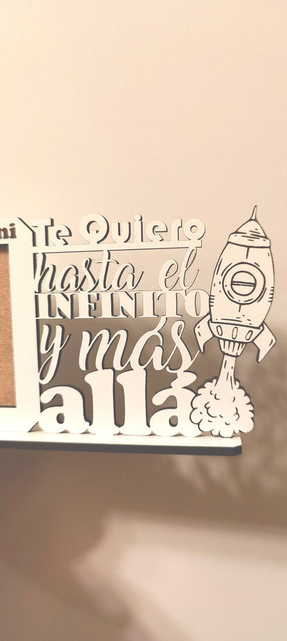 Marco de fotos personalizado de madera