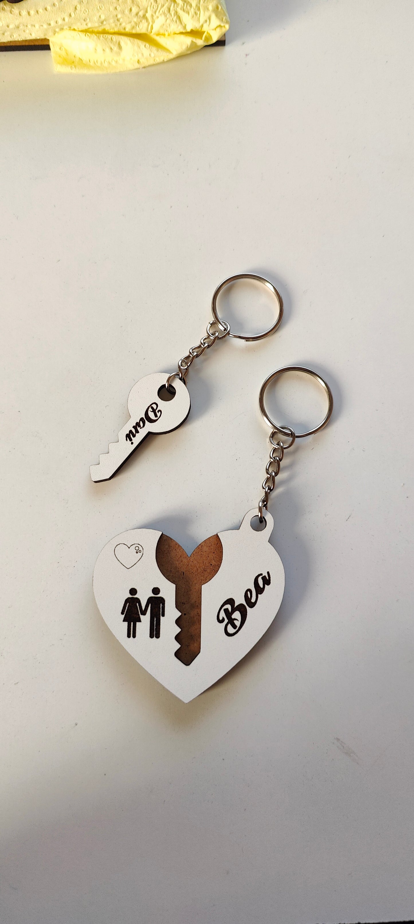 Special Valentine's Day couples keychain