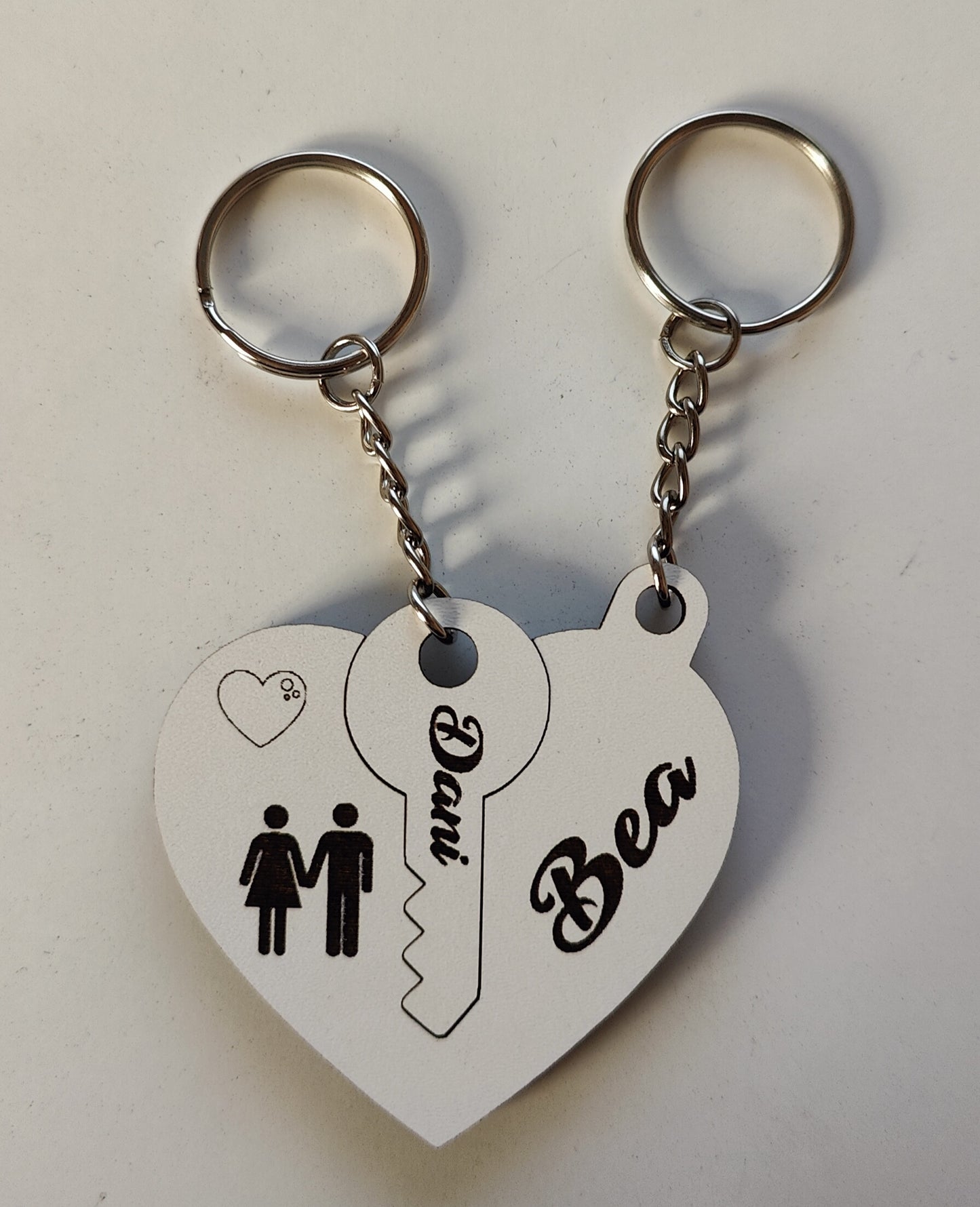 Special Valentine's Day couples keychain