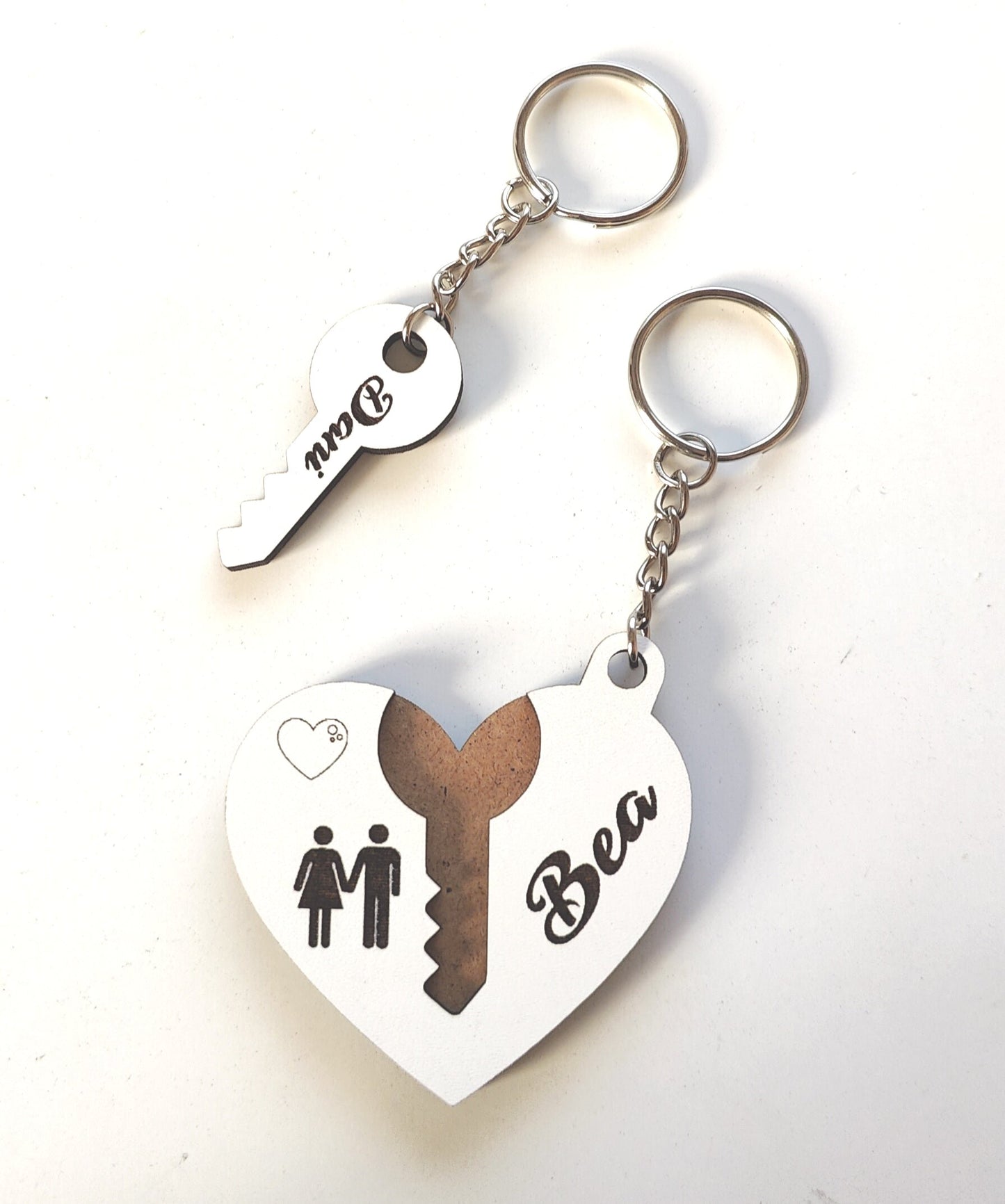 Special Valentine's Day couples keychain