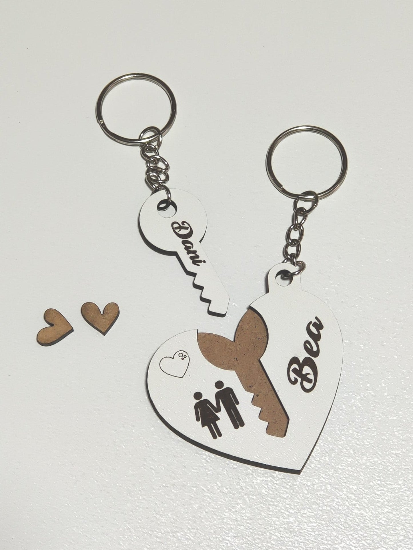 Special Valentine's Day couples keychain