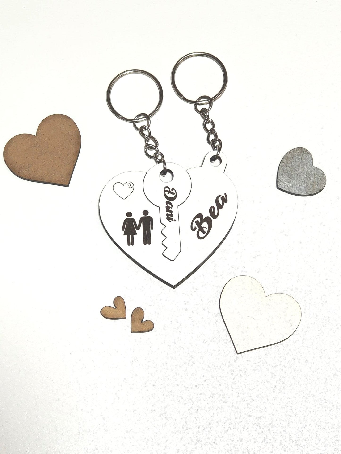 Special Valentine's Day couples keychain